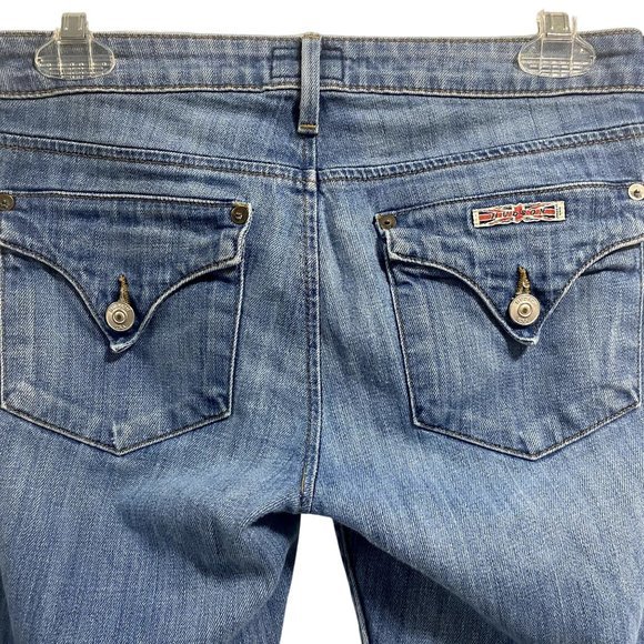 Hudson Bacara Straight Leg Cropped Cuffed Jeans Size‎ 25 - Picture 5 of 11